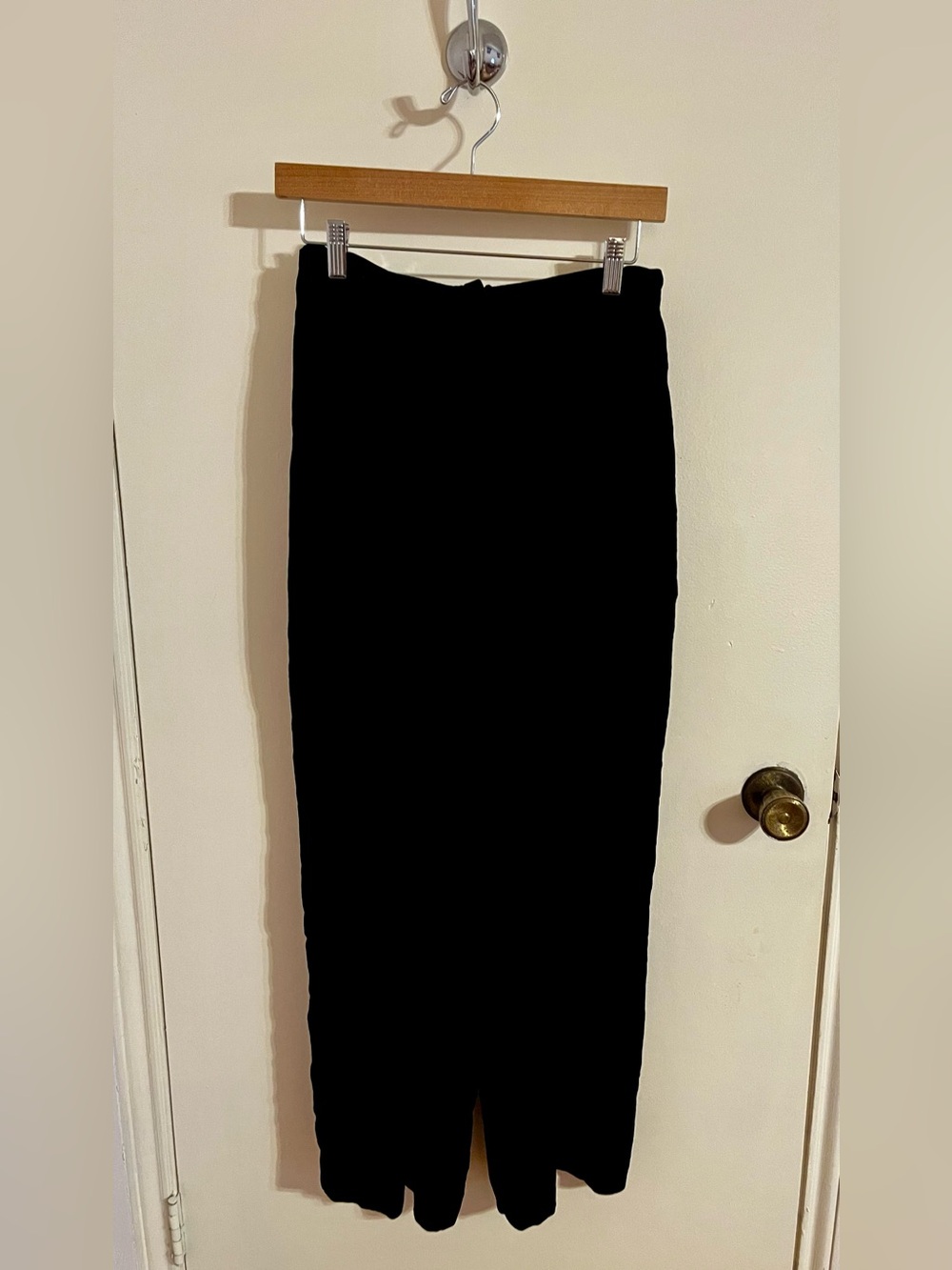 Vintage Ann Taylor Black Silk blend Velvet Slacks